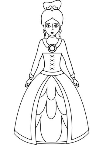 Princess From Princess Coloring Page